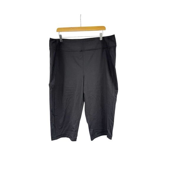 Duluth Trading Black Stretch Lycra Bermuda Capri Pants Gardening Womens XXL - Picture 1 of 8